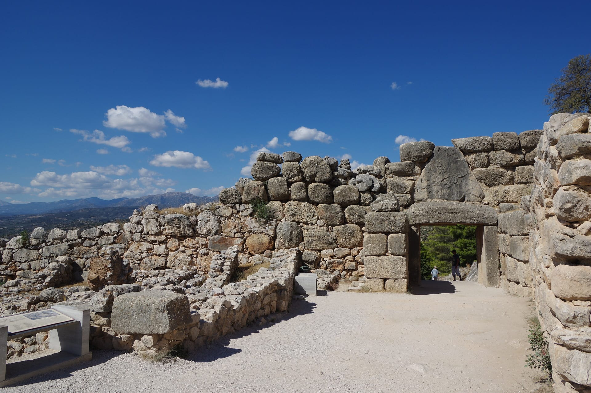 Greece, Mycenae, cyclopean masonry, backside of the Lion's gate